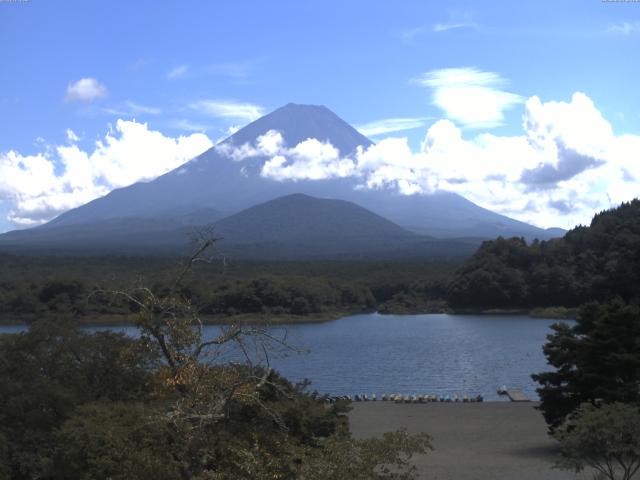 精進湖からの富士山