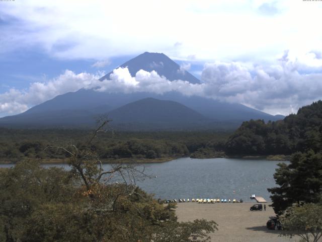 精進湖からの富士山