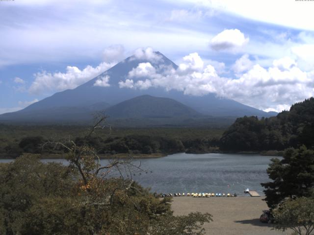 精進湖からの富士山