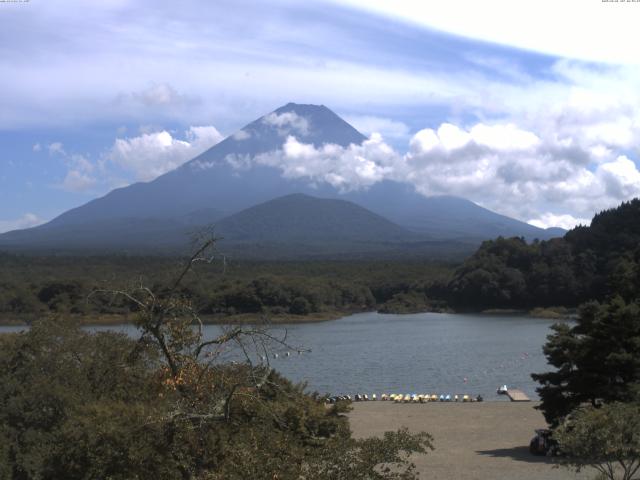 精進湖からの富士山