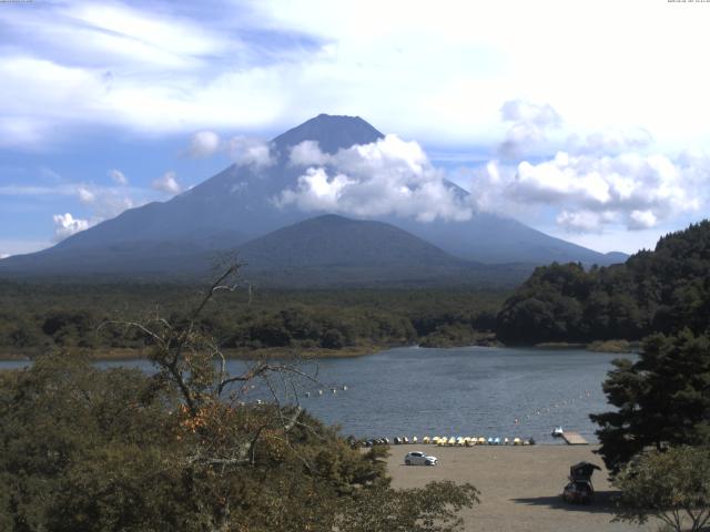 精進湖からの富士山