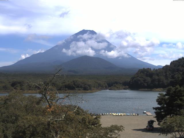 精進湖からの富士山