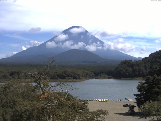 精進湖からの富士山