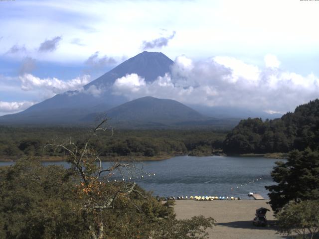 精進湖からの富士山