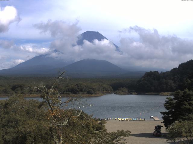 精進湖からの富士山