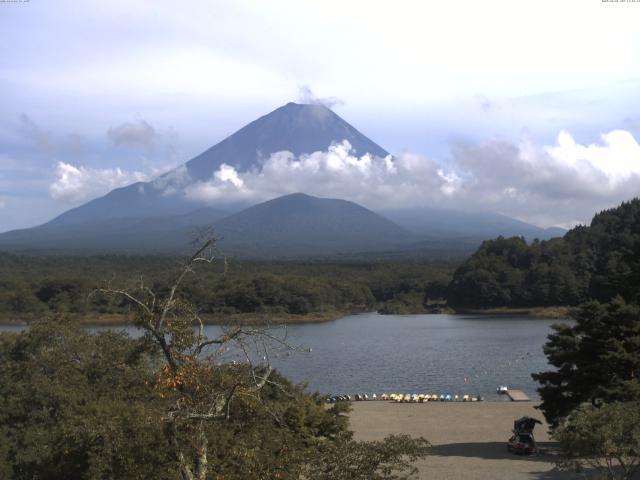精進湖からの富士山
