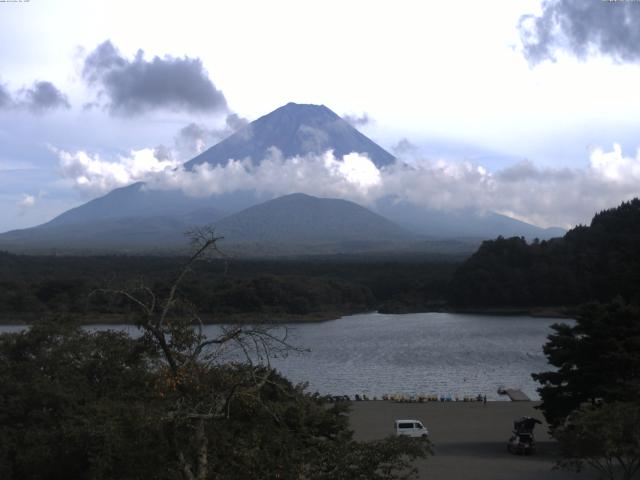 精進湖からの富士山