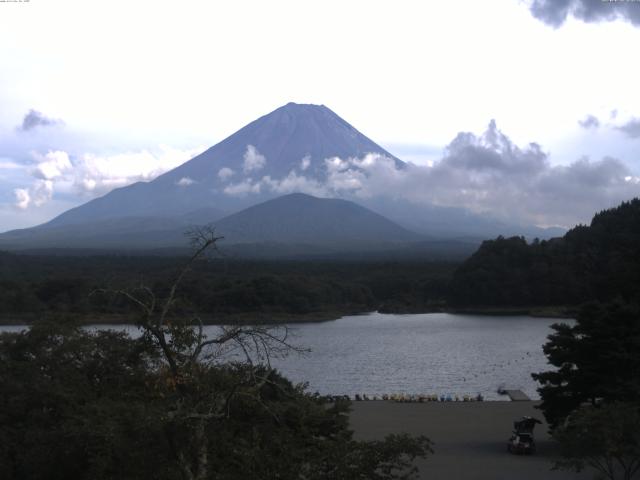 精進湖からの富士山