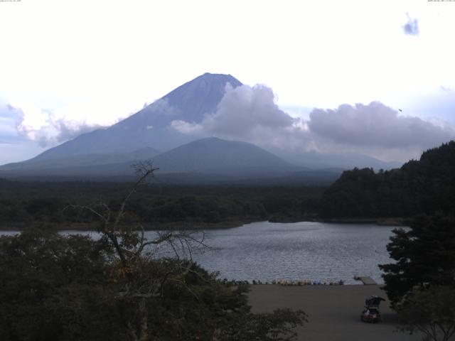 精進湖からの富士山