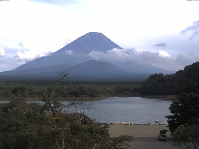 精進湖からの富士山