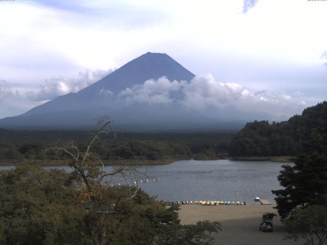 精進湖からの富士山