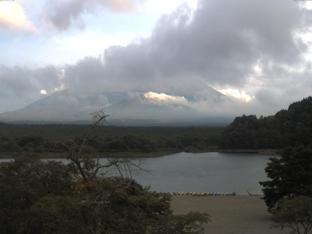 精進湖からの富士山