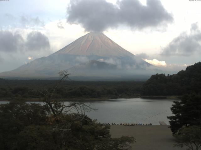 精進湖からの富士山