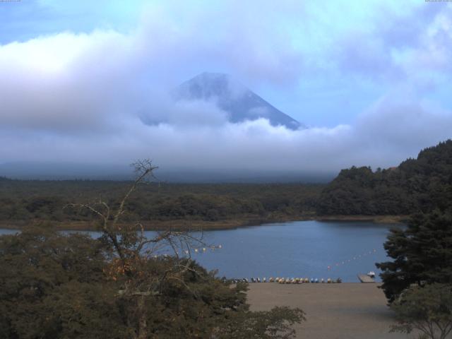 精進湖からの富士山