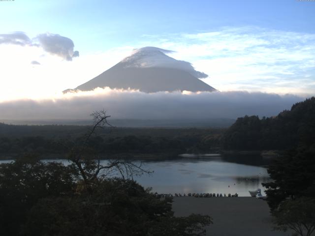 精進湖からの富士山