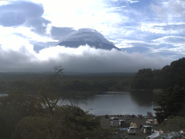 精進湖からの富士山