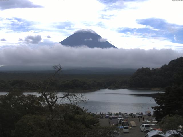 精進湖からの富士山