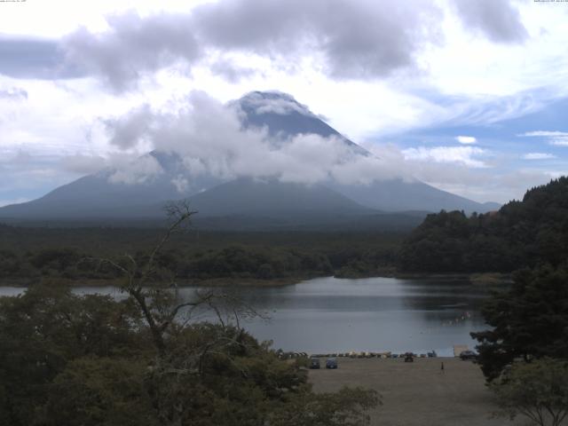 精進湖からの富士山
