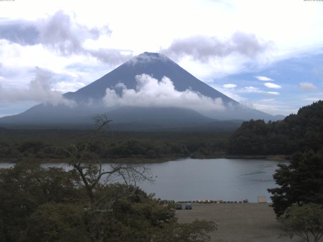 精進湖からの富士山