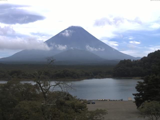 精進湖からの富士山