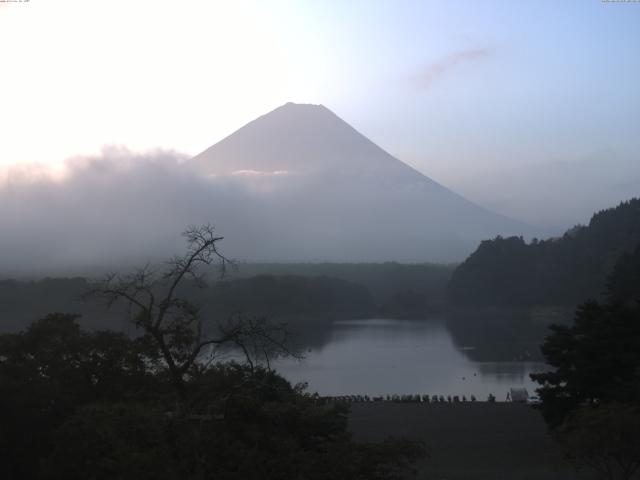 精進湖からの富士山
