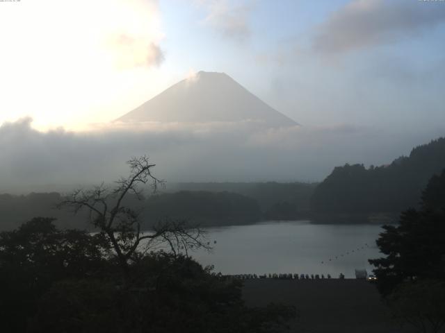 精進湖からの富士山