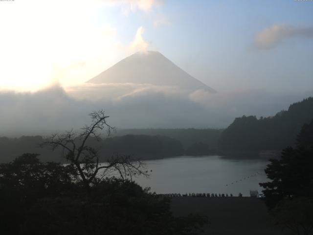精進湖からの富士山