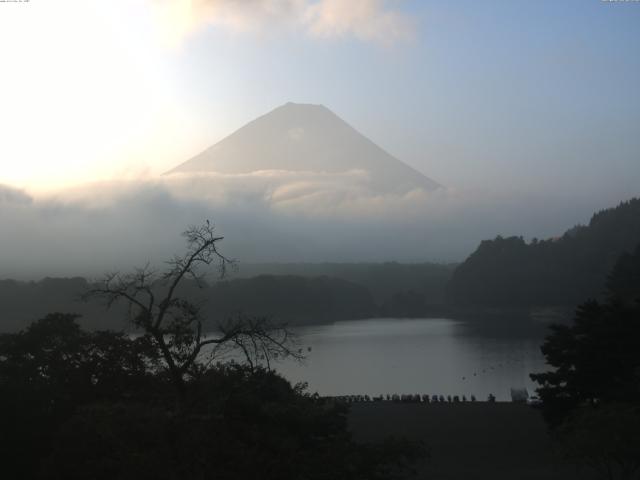 精進湖からの富士山