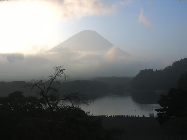 精進湖からの富士山