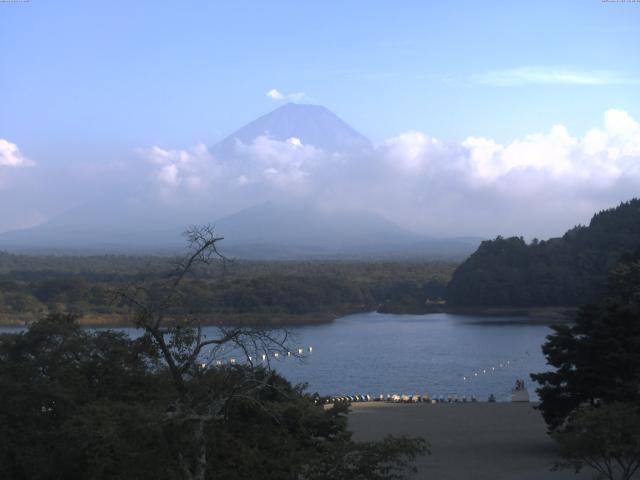 精進湖からの富士山