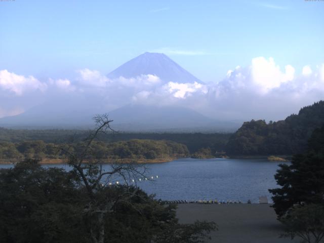 精進湖からの富士山