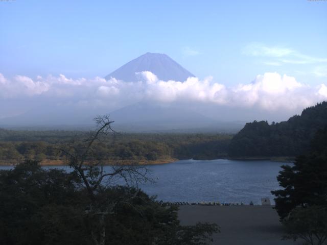 精進湖からの富士山