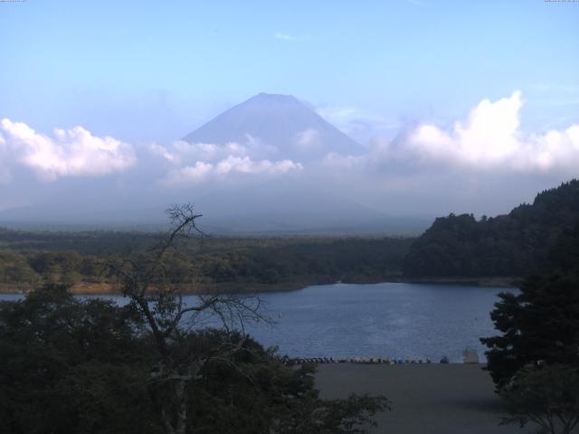 精進湖からの富士山
