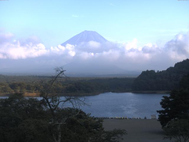 精進湖からの富士山