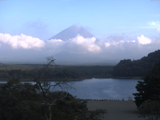 精進湖からの富士山