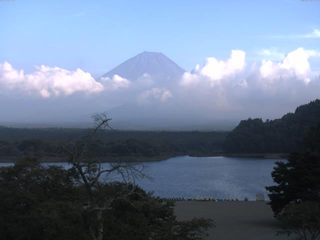 精進湖からの富士山