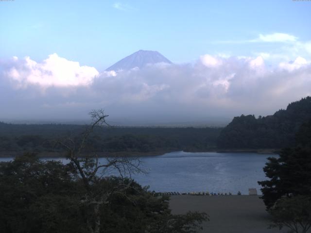 精進湖からの富士山