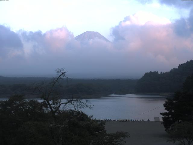 精進湖からの富士山