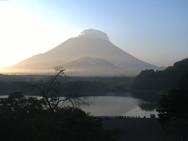 精進湖からの富士山