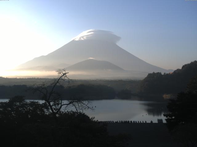 精進湖からの富士山