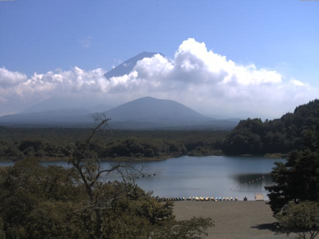 精進湖からの富士山