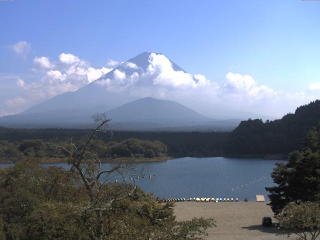 精進湖からの富士山