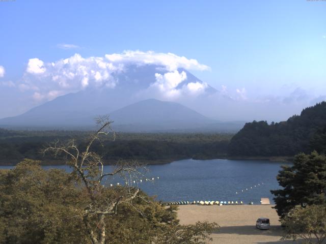 精進湖からの富士山