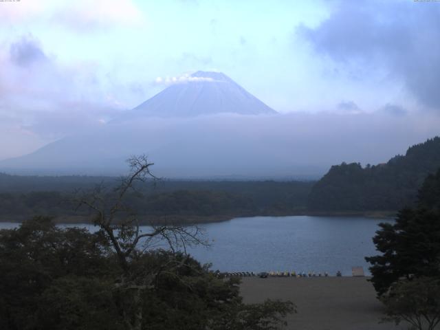 精進湖からの富士山
