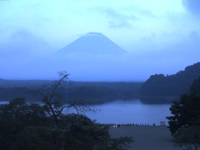 精進湖からの富士山