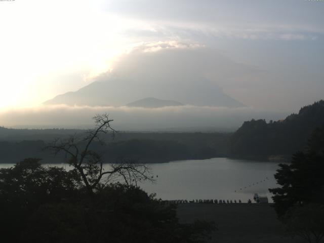 精進湖からの富士山