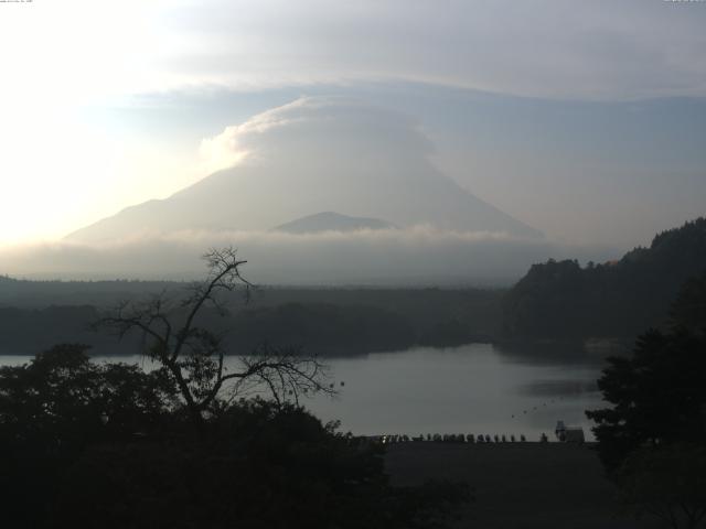 精進湖からの富士山
