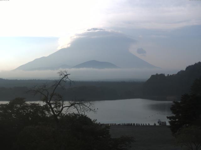 精進湖からの富士山