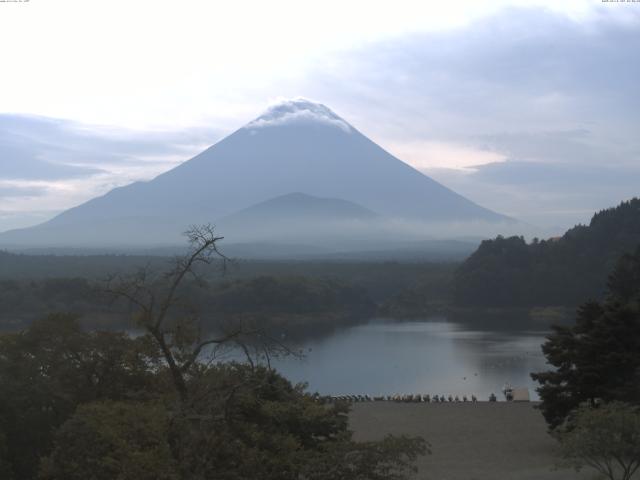 精進湖からの富士山