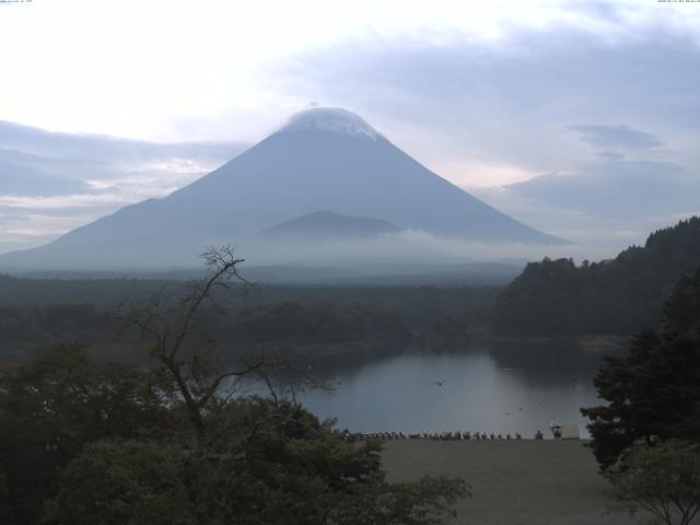 精進湖からの富士山